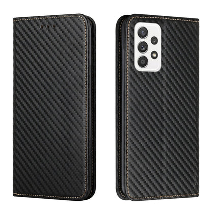 Carbon Fiber Texture Flip Holder Leather Phone Case, For Samsung Galaxy A13 5G, For Samsung Galaxy A33 5G, For Samsung Galaxy A53, For Samsung Galaxy S22 Ultra 5G, For Samsung Galaxy S22 5G, For Samsung Galaxy S22+ 5G, For OPPO A16, For vivo Y21