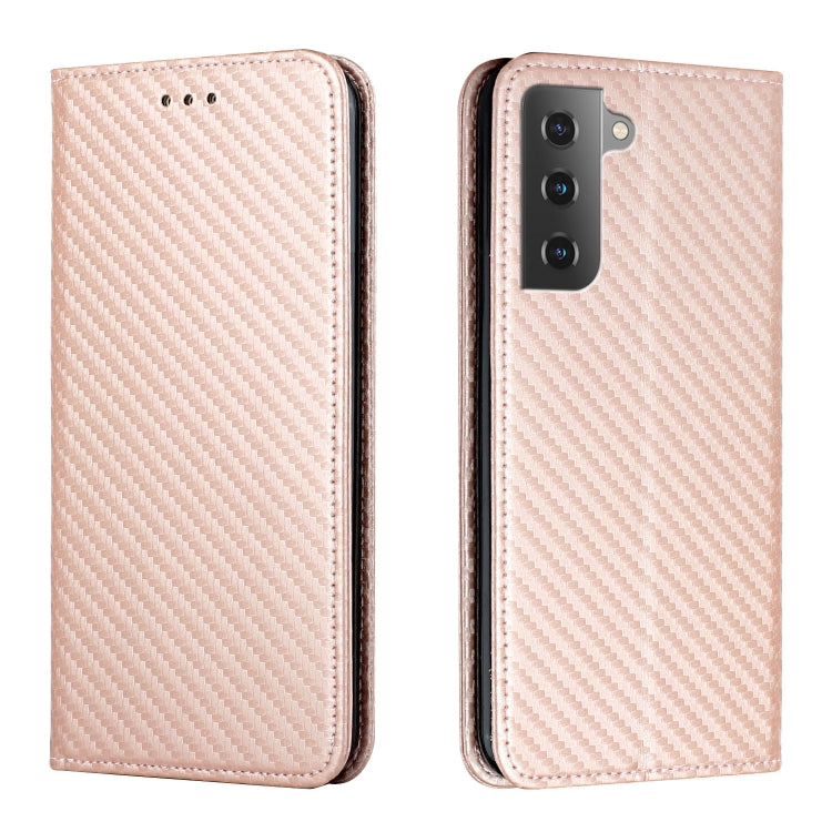 Carbon Fiber Texture Flip Holder Leather Phone Case, For Samsung Galaxy A13 5G, For Samsung Galaxy A33 5G, For Samsung Galaxy A53, For Samsung Galaxy S22 Ultra 5G, For Samsung Galaxy S22 5G, For Samsung Galaxy S22+ 5G, For OPPO A16, For vivo Y21