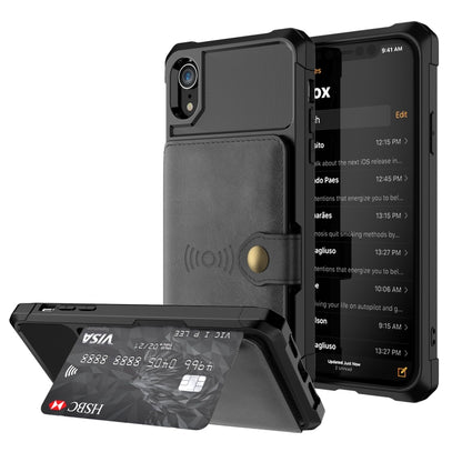 Magnetic Wallet Card Bag Leather Case, For iPhone 11 Pro Max, For iPhone X / XS, For iPhone XR, For iPhone XS Max, For iPhone SE 2022 / 2020 / 7 / 8, For iPhone 8 Plus / 7 Plus / 6 Plus