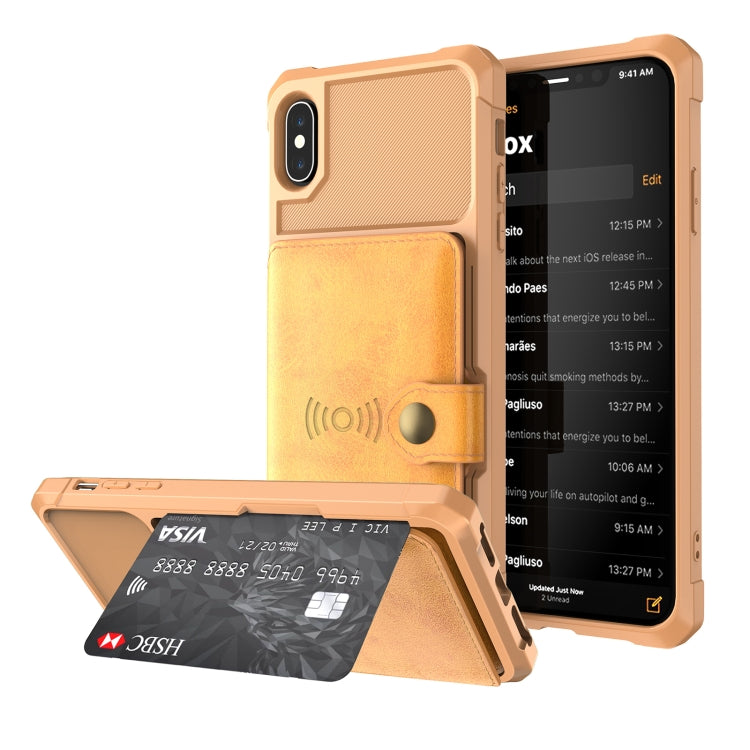 Magnetic Wallet Card Bag Leather Case, For iPhone 11 Pro Max, For iPhone X / XS, For iPhone XR, For iPhone XS Max, For iPhone SE 2022 / 2020 / 7 / 8, For iPhone 8 Plus / 7 Plus / 6 Plus