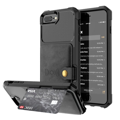 Magnetic Wallet Card Bag Leather Case, For iPhone 11 Pro Max, For iPhone X / XS, For iPhone XR, For iPhone XS Max, For iPhone SE 2022 / 2020 / 7 / 8, For iPhone 8 Plus / 7 Plus / 6 Plus