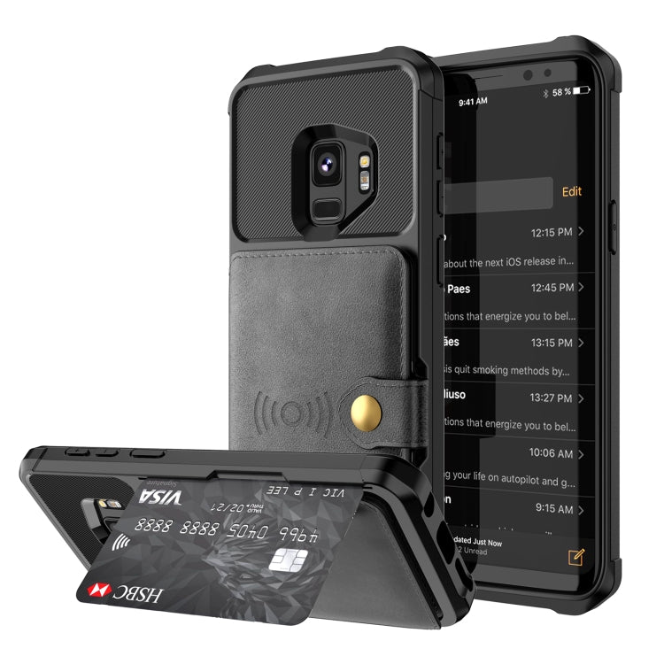 Magnetic Wallet Card Bag Leather Phone Case, For Samsung Galaxy Note10+, For Samsung Galaxy S10, For Samsung Galaxy S10e, For Samsung Galaxy S10+, For Samsung Galaxy Note9, For Samsung Galaxy S9, For Samsung Galaxy S9+, For Samsung Galaxy A12          ...