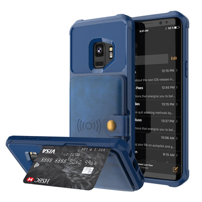 Magnetic Wallet Card Bag Leather Phone Case, For Samsung Galaxy Note10+, For Samsung Galaxy S10, For Samsung Galaxy S10e, For Samsung Galaxy S10+, For Samsung Galaxy Note9, For Samsung Galaxy S9, For Samsung Galaxy S9+, For Samsung Galaxy A12          ...