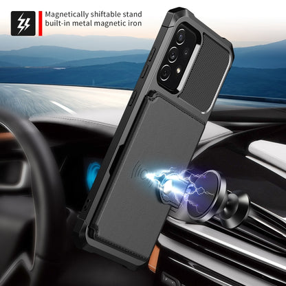 Magnetic Wallet Card Bag Leather Phone Case, For Samsung Galaxy A72 5G / 4G, For Samsung Galaxy S21 FE 5G