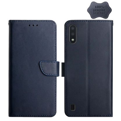 Genuine Leather Fingerprint-proof Horizontal Flip Phone Case, For Samsung Galaxy A40, For Samsung Galaxy A41, For Samsung Galaxy A42 5G, For Samsung Galaxy A50, For Samsung Galaxy A51, For Samsung Galaxy A51 5G, For Samsung Galaxy A70                  ...