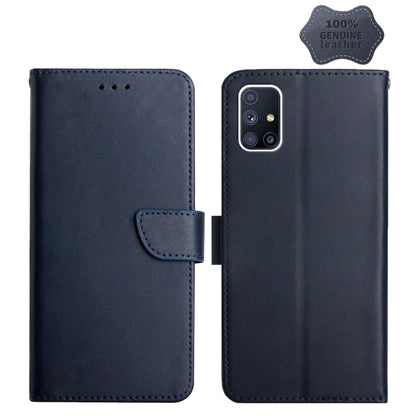 Genuine Leather Fingerprint-proof Horizontal Flip Phone Case, For Samsung Galaxy A40, For Samsung Galaxy A41, For Samsung Galaxy A42 5G, For Samsung Galaxy A50, For Samsung Galaxy A51, For Samsung Galaxy A51 5G, For Samsung Galaxy A70                  ...