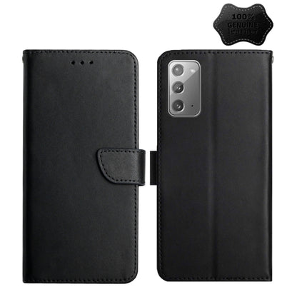 Genuine Leather Fingerprint-proof Horizontal Flip Phone Case, For Samsung Galaxy A40, For Samsung Galaxy A41, For Samsung Galaxy A42 5G, For Samsung Galaxy A50, For Samsung Galaxy A51, For Samsung Galaxy A51 5G, For Samsung Galaxy A70                  ...