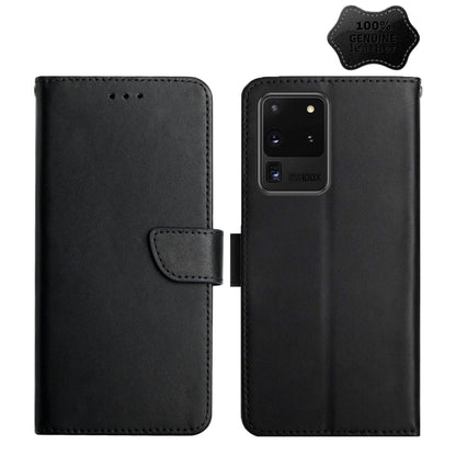 Genuine Leather Fingerprint-proof Horizontal Flip Phone Case, For Samsung Galaxy Note20 Ultra, For Samsung Galaxy S10, For Samsung Galaxy S10e, For Samsung Galaxy S10+, For Samsung Galaxy S20, For Samsung Galaxy S20 FE, For Samsung Galaxy S20+         ...