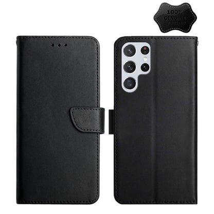 Genuine Leather Fingerprint-proof Horizontal Flip Phone Case, For Samsung Galaxy Note20 Ultra, For Samsung Galaxy S10, For Samsung Galaxy S10e, For Samsung Galaxy S10+, For Samsung Galaxy S20, For Samsung Galaxy S20 FE, For Samsung Galaxy S20+         ...