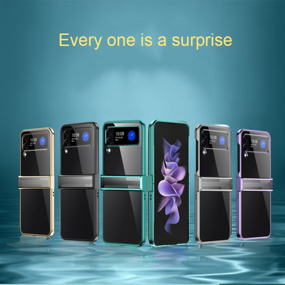 Electroplated Transparent PC Phone Case, For Samsung Galaxy Z Flip3 5G