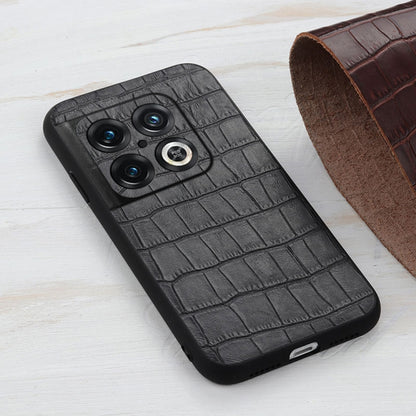 Accurate Hole Crocodile Texture Genuine Leather Phone Case, For OnePlus 10 Pro Accurate Hole, For Google Pixel 7, For Google Pixel 7 Pro, For Samsung Galaxy A73 5G