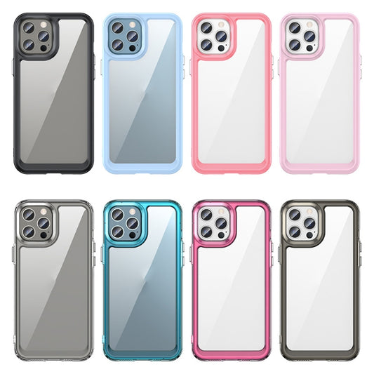 Colorful Series Acrylic + TPU Phone Case, For iPhone 12 Pro Max, For iPhone 12, For iPhone 12 Pro, For iPhone 13, For iPhone 13 Pro, For iPhone 13 Pro Max