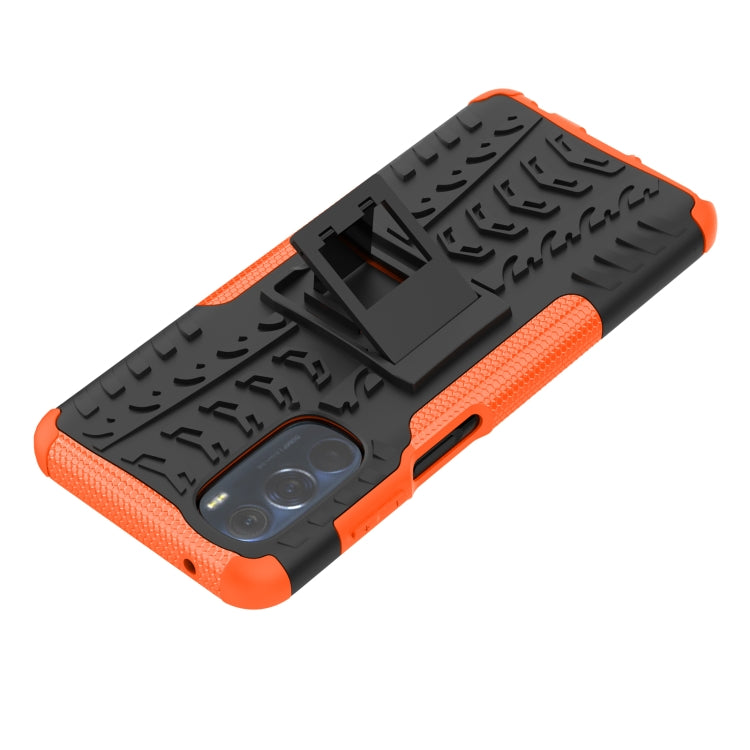 Tire Texture TPU + PC Phone Case with Holder, For Motorola Moto G Stylus 2022 4G, For Samsung Galaxy A03S 2022 165.8mm US