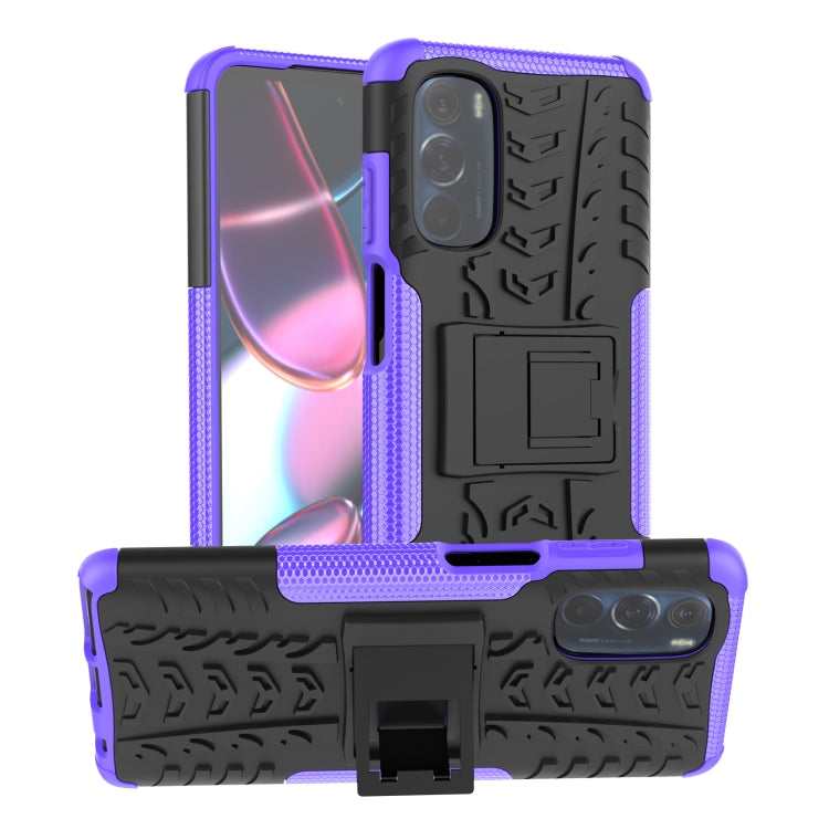 Tire Texture TPU + PC Phone Case with Holder, For Motorola Moto G Stylus 2022 4G, For Samsung Galaxy A03S 2022 165.8mm US