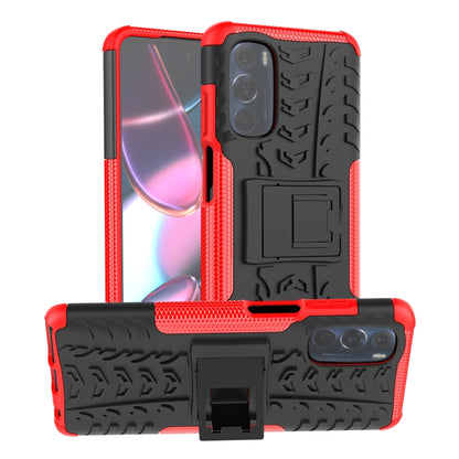 Tire Texture TPU + PC Phone Case with Holder, For Motorola Moto G Stylus 2022 4G, For Samsung Galaxy A03S 2022 165.8mm US