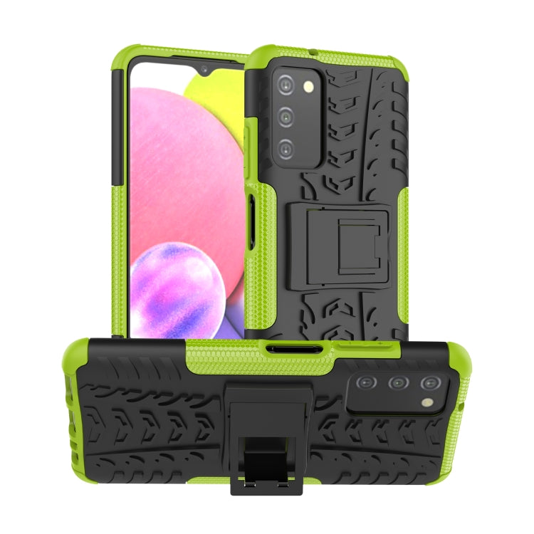 Tire Texture TPU + PC Phone Case with Holder, For Motorola Moto G Stylus 2022 4G, For Samsung Galaxy A03S 2022 165.8mm US