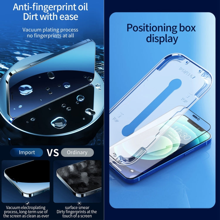 For iPhone 17e / 16e / 13 / 13 Pro 25pcs Fast Attach Dust-proof Anti-static Tempered Glass Film, For iPhone 13 mini (25PCS), For iPhone 17e / 16e / 13 / 13 Pro (25PCS), For iPhone 13 Pro Max (25PCS), For iPhone 12 mini(25PCS)                           ...