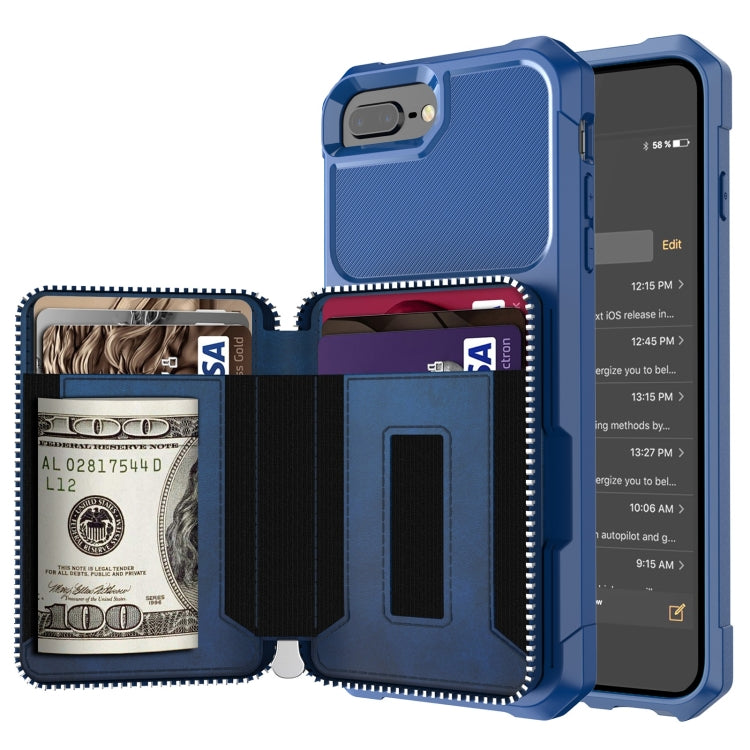 Zipper Wallet Card Bag PU Back Case, For iPhone 12 mini, For iPhone 12 / 12 Pro, For iPhone 12 Pro Max, For iPhone 11 Pro, For iPhone 11 Pro Max, For iPhone XR, For iPhone XS Max, For iPhone SE 2022 / SE 2020 / 7 / 8 / 6 / 6s                           ...