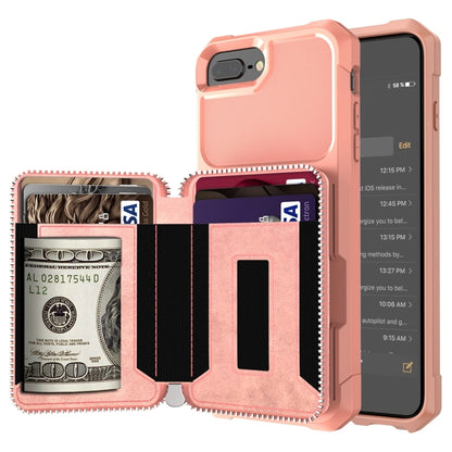 Zipper Wallet Card Bag PU Back Case, For iPhone 12 mini, For iPhone 12 / 12 Pro, For iPhone 12 Pro Max, For iPhone 11 Pro, For iPhone 11 Pro Max, For iPhone XR, For iPhone XS Max, For iPhone SE 2022 / SE 2020 / 7 / 8 / 6 / 6s                           ...
