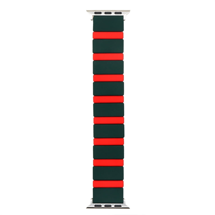 Silicone Splicing Watchband For Apple Watch Series, 7 41mm / 6&SE&5&4 40mm / 3&2&1 38mm, 7 45mm / 6&SE&5&4 44mm / 3&2&1 42mm