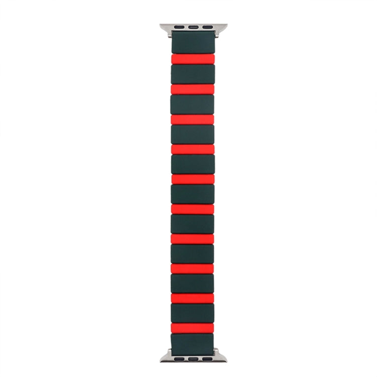 Silicone Splicing Watchband For Apple Watch Series, 7 41mm / 6&SE&5&4 40mm / 3&2&1 38mm, 7 45mm / 6&SE&5&4 44mm / 3&2&1 42mm