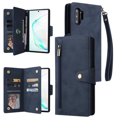 Rivet Buckle 9 Cards Three Fold Leather Phone Case, For Samsung Galaxy Note10 Lite, For Samsung Galaxy Note10+, For Samsung Galaxy Note20 Ultra, For Samsung Galaxy S8, For Samsung Galaxy S9, For Samsung Galaxy S9+, For Samsung Galaxy S10               ...