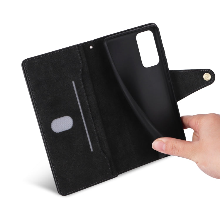 Rivet Buckle 9 Cards Three Fold Leather Phone Case, For Samsung Galaxy A82, For Samsung Galaxy Note9, For Samsung Galaxy Note10