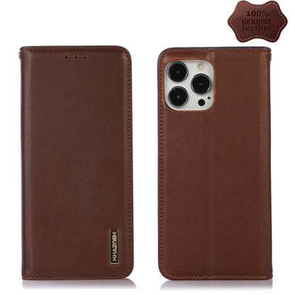 KHAZNEH Nappa Top Layer Cowhide Leather Phone Case, For iPhone 13 Pro, For iPhone 13 Pro Max, For iPhone 12 Pro Max