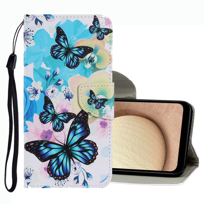Coloured Drawing Pattern Leather Phone Case, For Samsung Galaxy A02s US Version, For Samsung Galaxy A03s, For Samsung Galaxy A13