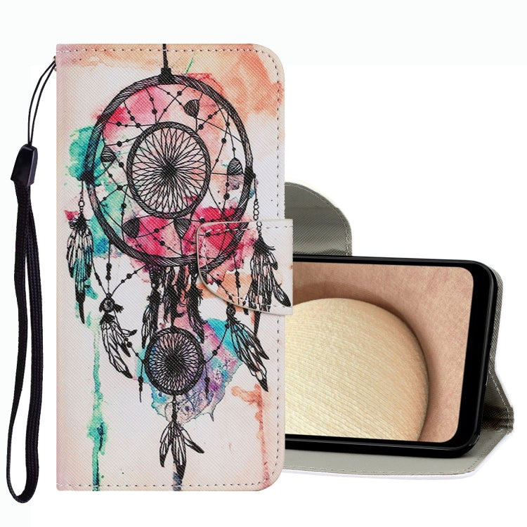 Coloured Drawing Pattern Leather Phone Case, For Samsung Galaxy A02s US Version, For Samsung Galaxy A03s, For Samsung Galaxy A13