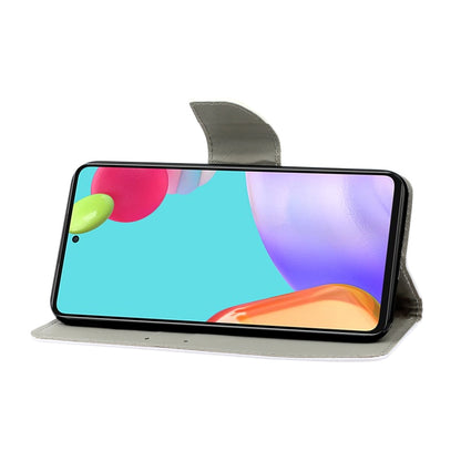 Coloured Drawing Pattern Leather Phone Case, For Samsung Galaxy A33, For Samsung Galaxy A42 5G, For Samsung Galaxy A53