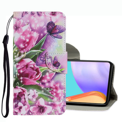 Coloured Drawing Pattern Leather Phone Case, For Samsung Galaxy A33, For Samsung Galaxy A42 5G, For Samsung Galaxy A53