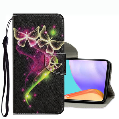 Coloured Drawing Pattern Leather Phone Case, For Samsung Galaxy A33, For Samsung Galaxy A42 5G, For Samsung Galaxy A53