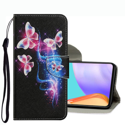 Coloured Drawing Pattern Leather Phone Case, For Samsung Galaxy A33, For Samsung Galaxy A42 5G, For Samsung Galaxy A53