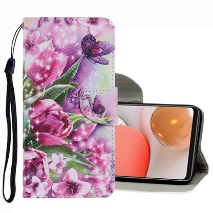 Coloured Drawing Pattern Leather Phone Case, For Samsung Galaxy A33, For Samsung Galaxy A42 5G, For Samsung Galaxy A53