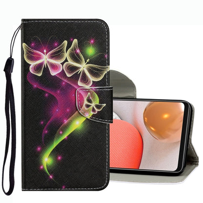 Coloured Drawing Pattern Leather Phone Case, For Samsung Galaxy A33, For Samsung Galaxy A42 5G, For Samsung Galaxy A53