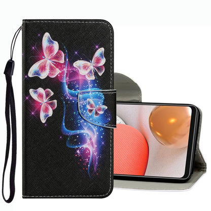 Coloured Drawing Pattern Leather Phone Case, For Samsung Galaxy A33, For Samsung Galaxy A42 5G, For Samsung Galaxy A53