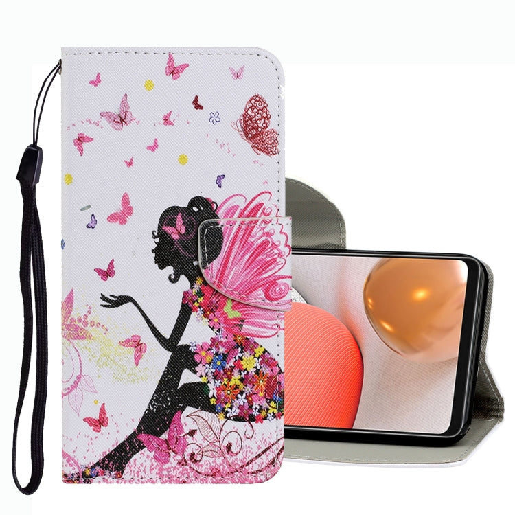 Coloured Drawing Pattern Leather Phone Case, For Samsung Galaxy A33, For Samsung Galaxy A42 5G, For Samsung Galaxy A53