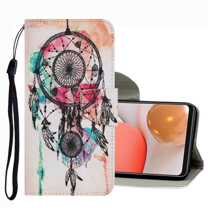 Coloured Drawing Pattern Leather Phone Case, For Samsung Galaxy A33, For Samsung Galaxy A42 5G, For Samsung Galaxy A53