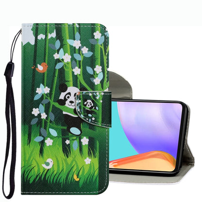 Coloured Drawing Pattern Leather Phone Case, For Samsung Galaxy A33, For Samsung Galaxy A42 5G, For Samsung Galaxy A53
