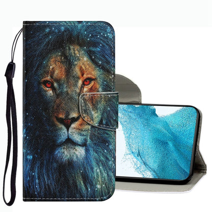 Coloured Drawing Pattern Leather Phone Case, For Samsung Galaxy S22 Ultra 5G, For Samsung Galaxy S22 5G, For Samsung Galaxy S22+ 5G