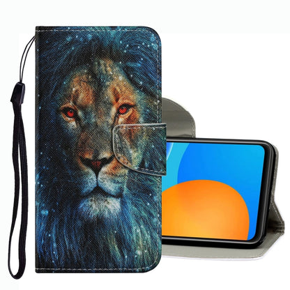 Coloured Drawing Pattern Leather Phone Case, For OPPO A16, For Huawei P Smart 2021, For vivo Y21