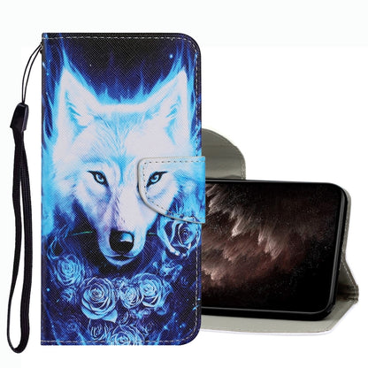Coloured Drawing Pattern Leather Phone Case, For Xiaomi Redmi 10, For Xiaomi Redmi K40, For Xiaomi Redmi Note 10 Pro 5G