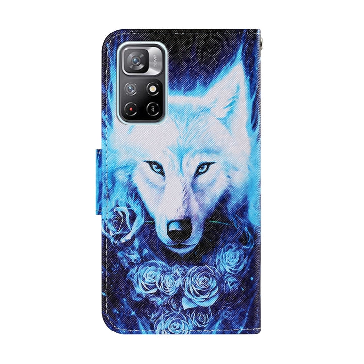 Coloured Drawing Pattern Leather Phone Case, For Xiaomi Redmi Note 11 5G China, For Xiaomi Redmi Note 11 Pro 5G China, For Xiaomi Redmi Note 10 5G