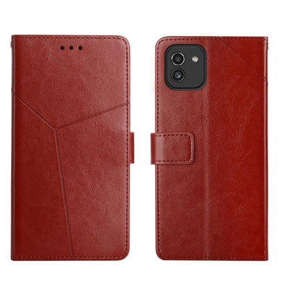 Y Stitching Horizontal Flip Leather Phone Case, For Samsung Galaxy A03S, For Samsung Galaxy J2 Prime, For Samsung Galaxy Note 8, For Samsung Galaxy S7, For Samsung Galaxy S7 Edge, For Samsung Galaxy S8, For Samsung Galaxy S8+                           ...