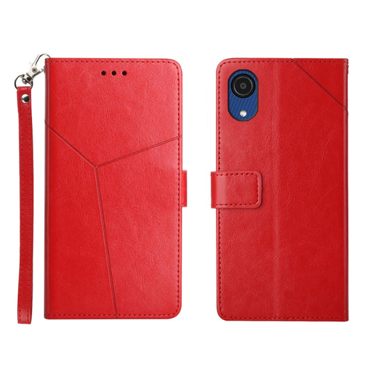 Y Stitching Horizontal Flip Leather Phone Case, For Samsung Galaxy A03 Core, For Samsung Galaxy A13 4G, For Samsung Galaxy A73 5G, For Samsung Galaxy M23, For Samsung Galaxy A13 5G, For Samsung Galaxy A23 4G, For Samsung Galaxy A33 5G                  ...