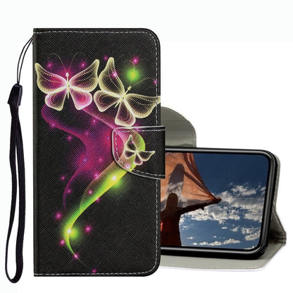 Coloured Drawing Pattern Leather Phone Case, For iPhone 13 mini, For iPhone 13, For iPhone 13 Pro