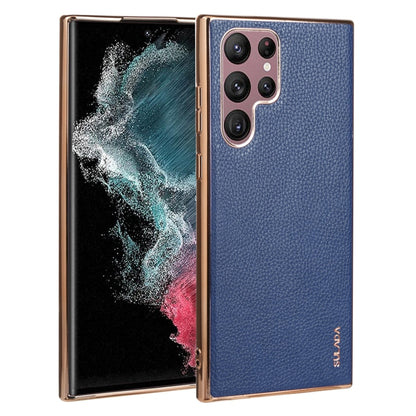 SULADA Shockproof TPU + Handmade Leather Phone Case, For Samsung Galaxy S22 5G, For Samsung Galaxy S22 Ultra 5G, For Samsung Galaxy S22+ 5G