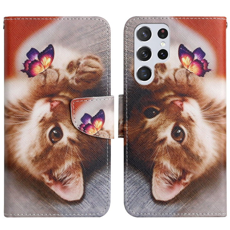 Painted Pattern Horizontal Flip Leather Phone Case, For Samsung Galaxy S22 5G, For Samsung Galaxy S22+ 5G, For Samsung Galaxy S22 Ultra 5G