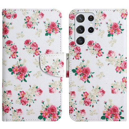 Painted Pattern Horizontal Flip Leather Phone Case, For Samsung Galaxy S22 5G, For Samsung Galaxy S22+ 5G, For Samsung Galaxy S22 Ultra 5G